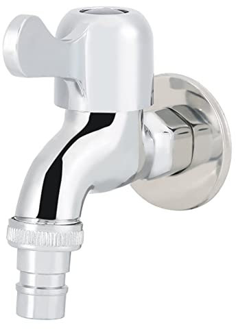 SYH&AQYE Wasserhahn für Ausgußbecken, Wand befestigter Wäscherei Badezimmer Waschmaschine, Auslaufventil, Ventil Kaltwasser Wandarmatur für Garten, Haushalt und Industrie