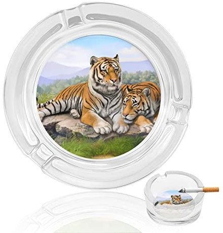 Aschenbecher Für Zigaretten Tiger Kristallglas Aschenbecher Rauchen Aschenbecherhalter Für Home Hotel Office Table Top