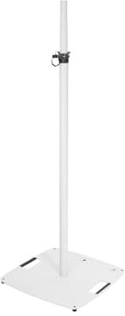 OMNITRONIC BPS-3 Boxenhochständer weiß | Boxen-/Lichtstativ XL mit Bodenplatte, von 136-240 cm verstellbar und bis 18 kg belastbar