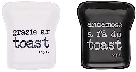 Villa d'Este Home Tivoli Set 2 Piattino toast in ceramica, S.P.Q.eRe