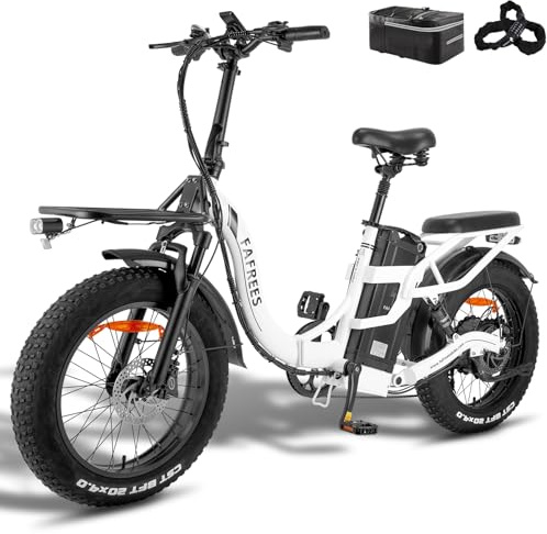 Fafrees F20 X-MAX E Bike Elektrofahrräder 20 Zoll, 48V 30Ah Akku Ebike Herren, 4.0 Fat Tire Klapprad E-Bike, 65 N.m Motor E-Bike Damen, Pedelec Reichweite bis zu 120-200 km, Fahrradlast 150 kg