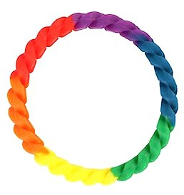 PACKOVE 6St trendige Armbänder modisches Armband Silikonarmbänder Silikonarmband lgbt- party zubehör party accessoires Regenbogenfarbenes lgbtq- der Stern Handring