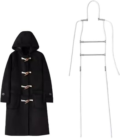 ENHEN Maniquí Perchas de Maniquí Ajustables para Ropa, Colgadores de Pantalla de Forma del Cuerpo con Estante de Soporte de Sombrero, Photography Portátil Portador de Vestimenta de Metal