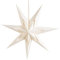 Logbuch-Verlag Estrella de papel grande, color blanco crema, XXL, decoración de Navidad, 45 cm
