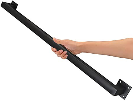 Outdoor Grab Bar For Elderly Kids, Metal Wrought Iron Hand Rails Railing - Perfect For Interior Garden Loft Corridor - Easy Installation