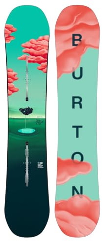 Burton Yeasayer Flying V - Tabla de snowboard para mujer, talla 140, color verde