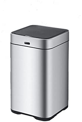 Poubelle Poubelle à induction automatique intelligente rechargeable en acier inoxydable boîte de séjour de salle de séjour ... Conteneur De Stockage Des Déchet