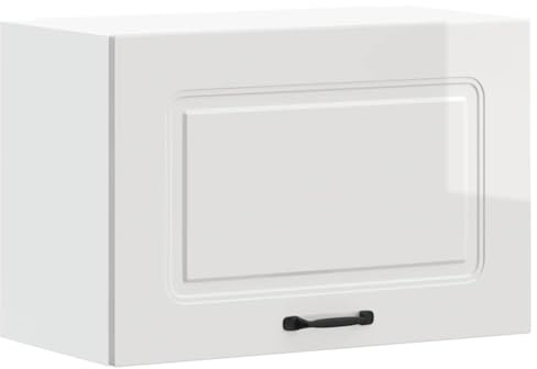vidaXL Küchen-Hängeschrank Kalmar Hochglanz-Weiß Holzwerkstoff