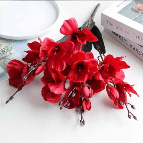 Xiao Hua Künstliche Gladiolen, künstliche Blumen, Kunstblumen, Hochzeitsdekoration, 3 Stück