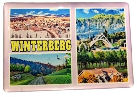 Winterberg - Deutschland, Winterberg Souvenir, Winterberg Kühlschrankmagnet, Reiseandenken aus Nordrhein Westfalen, Winterberg Rothaargebirge, Deutschland Souvenir 240125