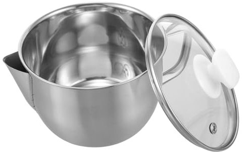 GRIRIW Séparateur de Graisse 1000ml en Acier Inoxydable, Soupe, Séparation des Graisses, Contrôle Facile, Cuisine