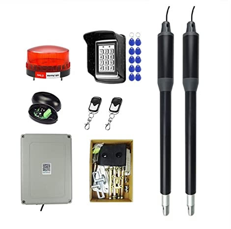 Apriporta Elettrico, Regolatore WiFi Attuatore lineare elettrico 300 kg Motore di apertura automatica del cancello a battente con doppio kit di braccia spesse for vialetto ,per cancello(Multicolor)