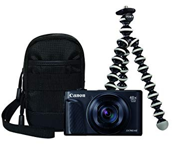 Canon PowerShot SX740 HS Lite Edition Travel Kit - Digital Camera - BLACK