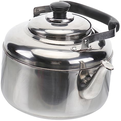 FUNNETOYU Bouilloire Sifflante Épaissie 5,2l En Acier Inoxydable Compatible Induction Et Gaz Pour Usage Domestique Et Cuisson De Thé