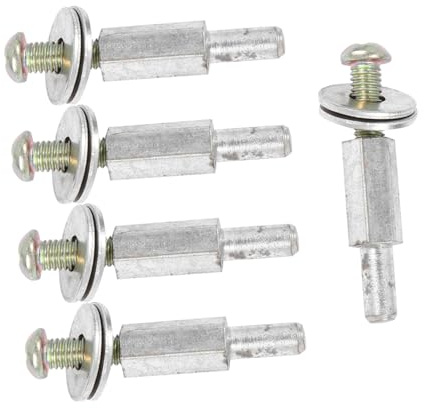 jojofuny 5 Pcs 6mm Drill Arbor Adapters Connecting Rods for Polishing and Buffing Wheel Extender Shanks Suitable for Grinding and Rotary Tool Accessories
