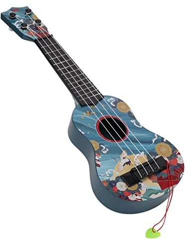 GYZOUKA 17inch Kinder Spielzeug Klassische Ukulele, Kinderspielzeuggitarre, 4 Strings Mini -Gitarre für Kinder ab 3 Jahren, Rot, Blau (Blau)