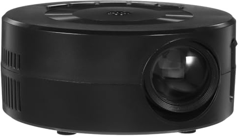 EPIGEIST Proyector Doméstico Portátil Negro Altavoz Incorporado, Material Abs y Vidrio, Mini Proyector para Smartphone Adecuado para Películas en Casa
