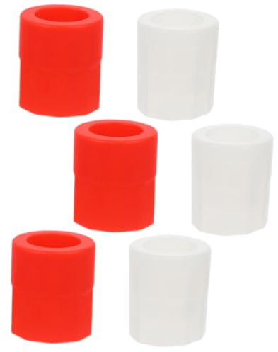 TOYANDONA 6Pcs Silicone Shot Glass Ice Molds Flexible Bar Ice Cube Tray for Whiskey Vodka Wine Cocktails Reusable Drink Mold