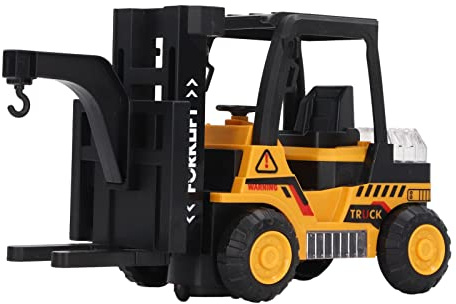 Qcwwy Jouet de Chariot élévateur Rc, en Plastique avec éclairage Cool et Musique Dynamique, Chariot élévateur télécommandé pour Enfants 9.1X3.9X5.1In Jeu d'ingénierie