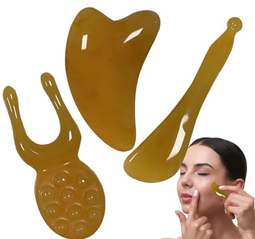 Gesichtsmassagegerät 3-teiliges Harz-Set für manuelle Gesichtsformung und