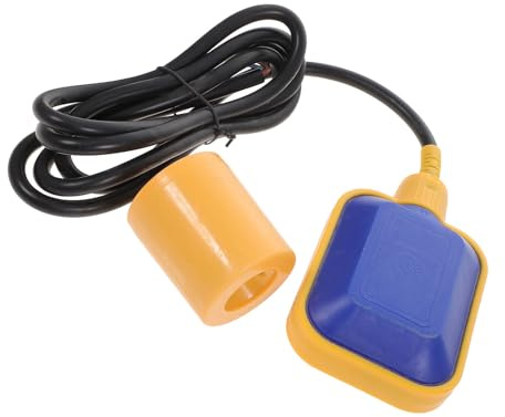 PLAFOPE Flotteur de Pompe à Eau Câble 2 M pour Réservoir D'eau, Vanne de Contrôle Automatique du Niveau, Interrupteur à Flotteur pour Fosse Septique, Usage Industriel et Domestique