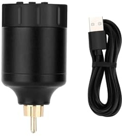 Kit Macchinetta Rotativa For Tatuaggi Mini Macchina For Penne For Rocket Con Batteria Portatile Alimentatore For Wireless Interfaccia RCA Azionamento Di Precisione(Battery 4)