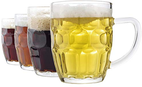 Dimple Stein Bierkrug – 590 ml (4 Stück)