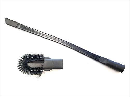 GOODVAC Universal 25 Long Flexible Crevice Tool with Detachable Brush for Dryer Lint, Under Furniture