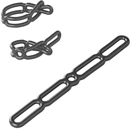 APT Gummi Spannring Gummistroppe fünfstufig 287 mm Spanngummi Stroppe verstellbar für Anhängerplanen im Set (4)