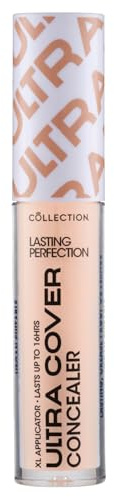 Collection Cosmetics Lasting Perfection Ultra Cover Concealer, Up to 16hr Wear, XL Applicator, Fair Cool, 5.5ml
