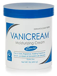 Vanicream Moisturizing Skin Cream for sensitive skin - can be used for eczema, psoriasis, ichthyosis, and itch - dermatologist tested - free of dye, fragrance, and preservatives - 16 oz
