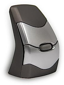 BakkerElkhuizen DXT 2 Precision Mouse, Ergonomische Kabelgebundene Präzisionsmaus, Rechts- und Linkshänder, Schwarz/Hellgrau