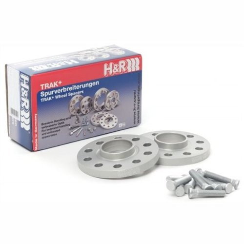 H&R DR-System Spürverbreiterungsatz 6mm pro Achse - Lochkreis 5x100 - Mittenzentrierung 57,1mm - System M14x1,5 - kompatibel mit Audi/Seat/Skoda/Volkswagen, Silber