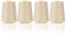 Curtzy 4 Stk Nähgarn Set Polyester Nähgarn Nähmaschine in Beige – 11cm Garn für Nähmaschine Faden 5400m Nähfaden – Overlockgarn Set für Nähset Anfänger, Nähmaschinen Zubehör, Stickgarn Hand&Maschine