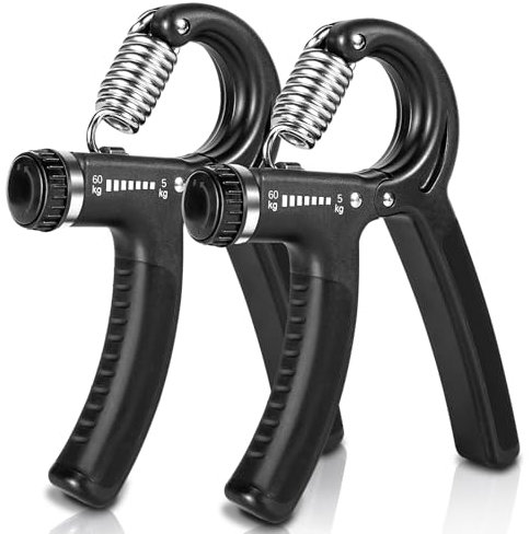 APOGO Handtrainer, 2er Set Hand Trainingsgerät Fingertrainer, Fingerhantel Handgreif Trainer Handmuskeltrainer Einstellbarer Widerstandsbereich, Unterarm Krafttraining - Reduziert Gelenkschmerzen
