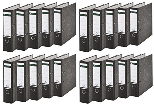 Leitz 1080/1050 Standard Ordner A4 (breit | 20er Pack, schwarz)