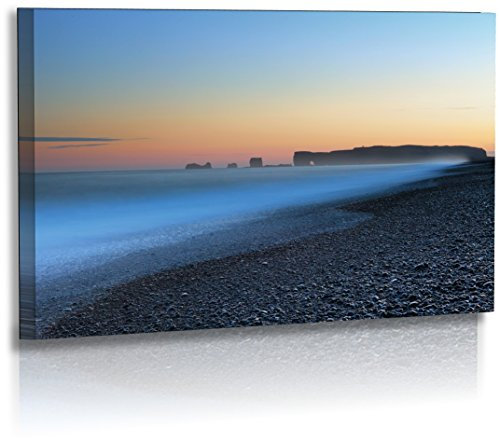 Fotoatelier Dirk Haas Premium Acrylglasbild XXL - Natur - Landschaft - Island - Bild - Steine - Felsen - Meer - Berge - Strand - Sonnenaufgang - Acrylglas : 50 cm x 30 cm