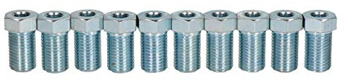 3/8 x 24 UNF TTE Macho de acero Racores de unión a 3/16 de tubo de freno 10PC