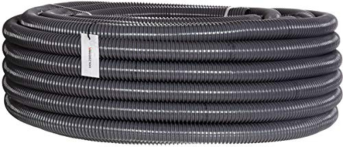 HOLZBRINK Teichschlauch 32 mm (1 1/4”) Spiralschlauch PVC Saugschlauch verstärkt, Länge: 10 m, HVS-03-10