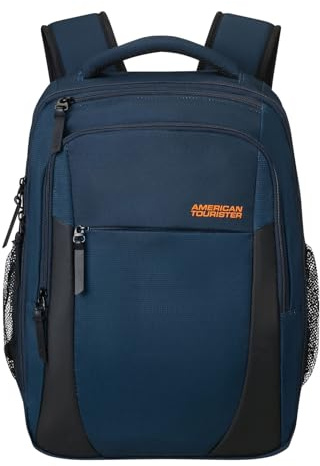 American Tourister Urban Groove UG12 - Laptopväska 15,6 (46 cm) - Affärs- & skolryggsäck med flaskhållare, ergonomisk, Smart Sleeve - 20,5L - Blå (Dark Navy)