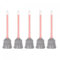 sourcing map 5 Pcs Epoxy Tubes Static Mixer, 2.87-inch Plastic Resin Mixing Nozzle Knob Buckle for AB Glue Adhesive Gun Applicator 50ml Cartridges, Orange, Gray