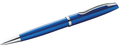 Pelikan Kugelschreiber Jazz Noble, Saphire (Blau), für Rechtshänder und Linkshänder, eleganter Metall-Kugelschreiber im Geschenketui, 821780
