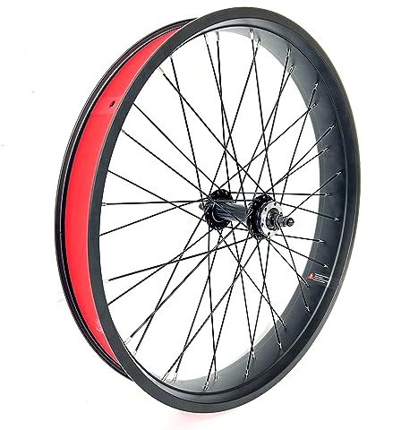 SZWEDI 26 x 4,0 Fatbike-Radschraube vorne, 66 cm (26 Zoll), doppelwandige Lagernabe, 36 x 12 G, dickere Speichen, 135 mm Dropout-Scheibenbremse, elektrisches Fatbike-Vorderfelgen-Set