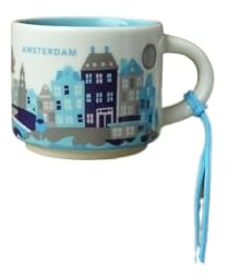 STARBUCKS - You Are Here Ornament Amsterdam (Holanda/Países Bajos) - Mini Taza Espresso, 59ml