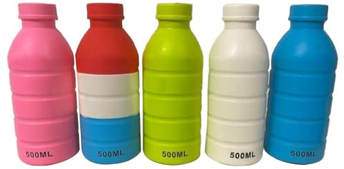 BMLIMITED BML 6 x KSI Drink Squeeze Bottle | Soft and Leak proof Squishy Hydration Bottle for Stress Relief Toy | Mix Colours Bottle for Kids and Adults