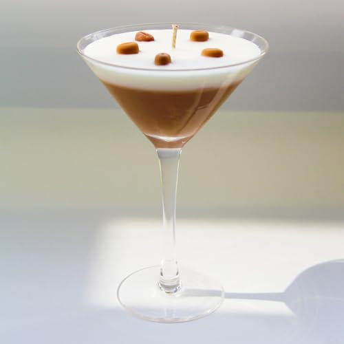 Poranlem Espresso Martini Candle Home Scented Aromatherapy Candles Gift for Coffee Lovers 9 Oz 70 Hours of Burn Time Single Wick Birthday Valentine Christmas Room Decor