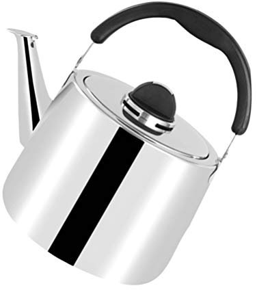 Bouilloire à thé en métal avec poignée, ustensiles de cuisine, bouilloire à thé, chauffage au gaz, bouilloire à eau bouillante intérieure, bouilloire à eau sifflante, concentré en fonte, chauffe-eau