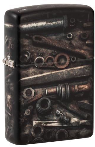 Zippo Sturmfeuerzeug - Vintage Tools Design - 540 Colour - Nachfüllbar - Wiederverwendbar - Windfestes Design - Geschenkbox - Made in USA