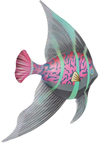IMIKEYA Metall Fisch Hängedekoration Kreatives Eisen Wandkunst Ornament Ozean Deko Für Zuhause Garten Bar Hotel