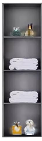 XAoSCd Nischenschrank Aus Edelstahl 304, Doppelte Trennwand, Nische Aus Metall, Einbauoberflächen, Dusche, Badezimmerregal, Geeignet Für Wohnzimmer, Garten, Küche, Öffentliche,Grey-120x28cm